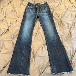 AG Dark Blue Flare Jeans “Farrah Boot”